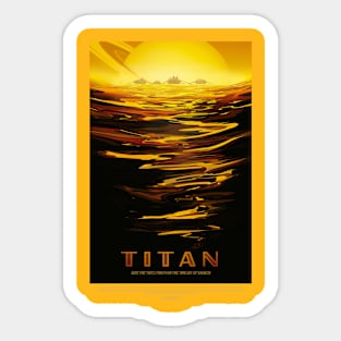 Titan NASA Artwork Sticker